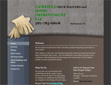 Tablet Screenshot of fairfielddeckmasters.com